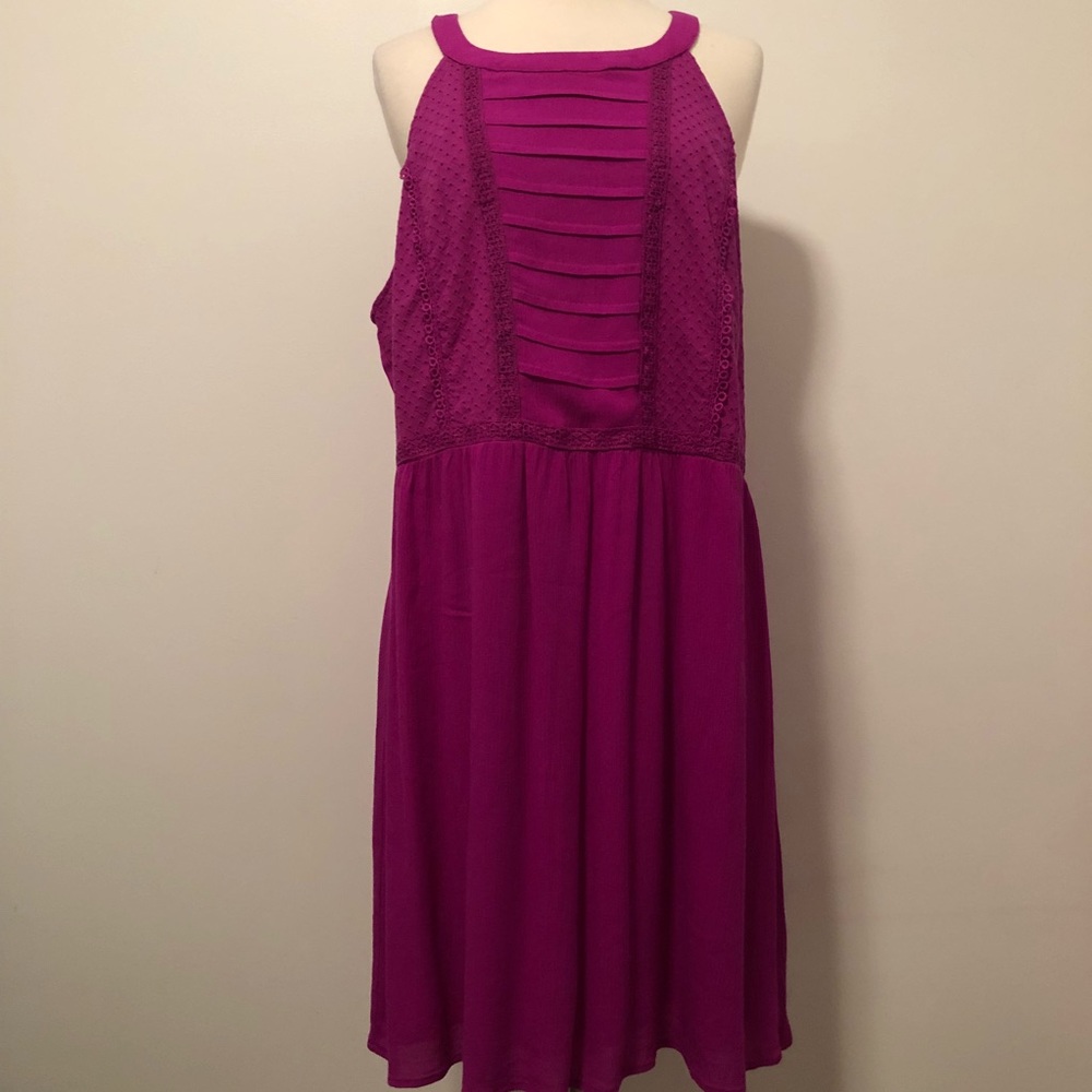 Skies are Blue Magenta Dress XXL